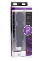 Load image into Gallery viewer, Wand Essentials Deep Velvet Silicone Wand Massager - Black/Purple
