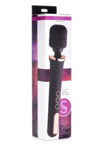 Load image into Gallery viewer, Wand Essentials Scepter 50x Silicone Vibrating Wand Massager - Black
