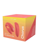Load image into Gallery viewer, We-Vibe Chorus Rechargeable Couples Vibrator with Squeeze Control - Crave - Coral/Orange
