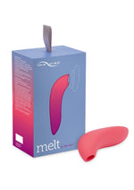 Load image into Gallery viewer, We-Vibe Melt Pleasure Air Rechargeable Silicone Clitoral Stimulator - Coral/Orange
