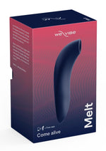 Load image into Gallery viewer, We-Vibe Melt Pleasure Air Rechargeable Silicone Clitoral Stimulator - Blue/Midnight Blue
