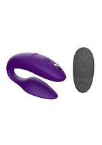 Load image into Gallery viewer, We-Vibe Sync Rechargeable Silicone Couples Vibrator with Remote Control - Purple
