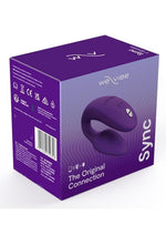 Load image into Gallery viewer, We-Vibe Sync Rechargeable Silicone Couples Vibrator with Remote Control - Purple
