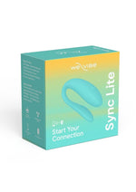 Load image into Gallery viewer, We-Vibe Sync Lite App Control Rechargeable Silicone Couples Vibrator - Aqua/Blue
