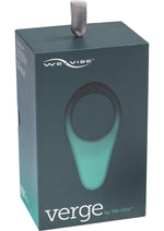Load image into Gallery viewer, We-Vibe Verge Rechargeable Silicone Vibrating Perineum Cock Ring - Grey/Slate
