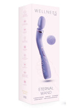 Load image into Gallery viewer, Wellness Eternal Wand Rechargeable Silicone Vibrating Wand with Remote - Lavender/Purple
