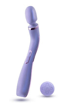 Load image into Gallery viewer, Wellness Eternal Wand Rechargeable Silicone Vibrating Wand with Remote - Lavender/Purple
