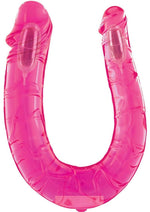 Load image into Gallery viewer, Wet Dreams Dual Pleasure Frenzy Double Dong - Pink/Pink Passion - 12in
