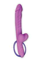 Load image into Gallery viewer, Wet Dreams Slim Dickin Rechargeable Silicone Vibrator with Balls - Lavender/Purple
