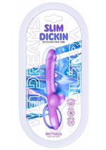 Load image into Gallery viewer, Wet Dreams Slim Dickin Rechargeable Silicone Vibrator with Balls - Lavender/Purple

