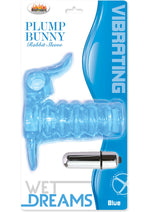 Load image into Gallery viewer, Wet Dreams Vibrating Plump Bunny Rabbit Sleeve - Blue
