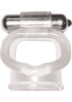 Load image into Gallery viewer, Wet Dreams Vibrating Super Stud Sling Silicone Cock Ring Waterproof - Clear
