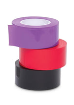 Load image into Gallery viewer, WhipSmart Bondage Tape 150ft with Silky Blindfold - Black/Multicolor/Purple/Red
