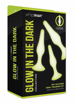 Load image into Gallery viewer, WhipSmart Glow In The Dark Silicone Anal Training Kit - Glow In The Dark/Green - 3 Piece
