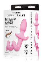 Load image into Gallery viewer, WhipSmart Play Tails Silicone Piggy Tail - Pink - 3in
