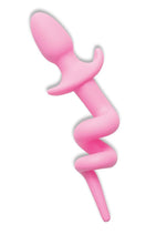 Load image into Gallery viewer, WhipSmart Play Tails Silicone Piggy Tail - Pink - 3in
