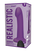 Load image into Gallery viewer, WhipSmart Remote Control Rechargeable Silicone G-Spot/P-Spot Dildo - Purple - 7in
