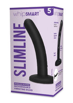 Load image into Gallery viewer, WhipSmart Rechargeable Silicone Slimline Dildo - Black - 5in
