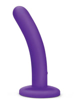 Load image into Gallery viewer, WhipSmart Rechargeable Silicone Slimline Dildo - Purple - 5in
