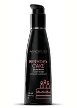 Load image into Gallery viewer, Wicked Aqua Water Based Flavored Lubricant Birthday Cake - 4oz
