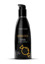 Load image into Gallery viewer, Wicked Aqua Water Based Flavored Lubricant Butterscotch - 2oz
