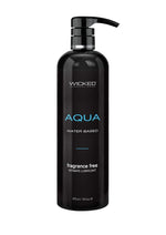 Load image into Gallery viewer, Wicked Aqua Water Based Lubricant Fragrance Free - 16oz
