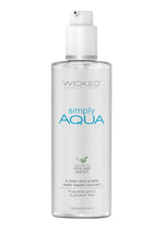 Load image into Gallery viewer, Wicked Simply Aqua Water Based Lubricant with Olive Leaf Extract - 4oz

