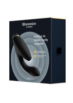 Load image into Gallery viewer, Womanizer Duo 2 Silicone Rechargeable Clitoral and G-Spot Stimulator - Black
