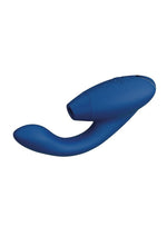 Load image into Gallery viewer, Womanizer Duo 2 Silicone Rechargeable Clitoral and G-Spot Stimulator - Blue

