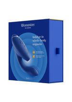 Load image into Gallery viewer, Womanizer Duo 2 Silicone Rechargeable Clitoral and G-Spot Stimulator - Blue
