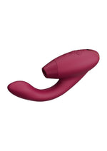 Load image into Gallery viewer, Womanizer Duo 2 Silicone Rechargeable Clitoral and G-Spot Stimulator - Bordeaux/Red
