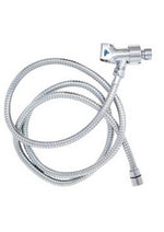 Load image into Gallery viewer, Womanizer Wave Shower Hose and Shower Arm Mount Set - Chrome - Silver
