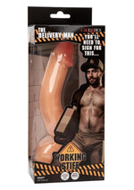 Load image into Gallery viewer, Working Stiff The Delivery Man Realistic Posable Dildo with Suction Cup - Vanilla
