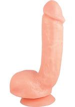 Load image into Gallery viewer, X5 Hard On Dildo with Balls - Vanilla - 8.75in
