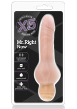 Load image into Gallery viewer, X5 Mr. Right Now Vibrating Dildo - Vanilla - 6.5in
