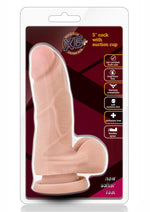 Load image into Gallery viewer, X5 Plus Cock Dildo with Balls - Flesh/Vanilla - 5in
