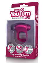Load image into Gallery viewer, You-Turn Rechargeable Plus Silicone Ring Waterproof - Merlot/Red
