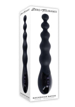 Load image into Gallery viewer, Zero Tolerance Backdoor Baton Rechargeable Silicone Anal Beads - Black
