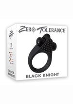 Load image into Gallery viewer, Zero Tolerance Black Knight Silicone Vibrating Textured Cockring - Black
