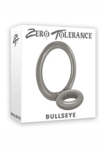 Load image into Gallery viewer, Zero Tolerance Bullseye Double Loop Cock Ring with Ball Strap - Smoke
