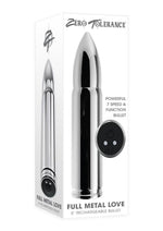 Load image into Gallery viewer, Zero Tolerance Full Metal Love Rechargeable Bullet - Silver
