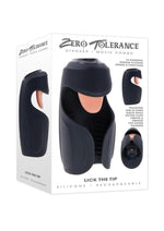 Load image into Gallery viewer, Zero Tolerance Lick The Tip Rechargeable Silicone Mouth Masturbator - Black
