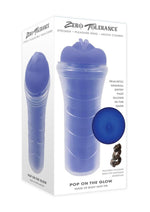 Load image into Gallery viewer, Zero Tolerance Pop On The Glow Pussy Stroker - Glow In The Dark/Purple
