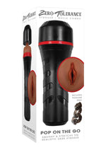 Load image into Gallery viewer, Zero Tolerance Pop On The Go Realistic Vagina Stroker - Chocolate
