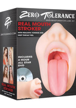 Load image into Gallery viewer, Zero Tolerance Real Mouth Stroker Masturbator with DVD - Vanilla
