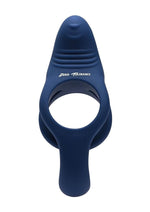 Load image into Gallery viewer, Zero Tolerance Ring Around The Rosy Rechargeable Silicone Double Cock Ring - Blue
