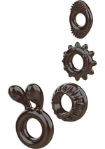 Load image into Gallery viewer, Zero Tolerance Ring My Bell Cock Ring Kit - Smoke - 4 Piece Kit
