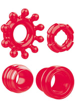 Load image into Gallery viewer, Zero Tolerance Ring The Alarm Cock Ring Kit - Red - 4 Piece Kit
