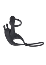 Load image into Gallery viewer, Zero Tolerance Saddle Up Rechargeable Silicone Cock Ring - Black
