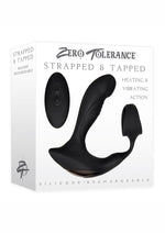 Load image into Gallery viewer, Zero Tolerance Strapped and Tapped Silicone Vibrating Prostate Stimulator with Remote Control - Black
